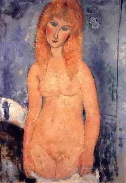 Amedeo Modigliani Painting - rubia desnuda 1917 Amedeo Modigliani